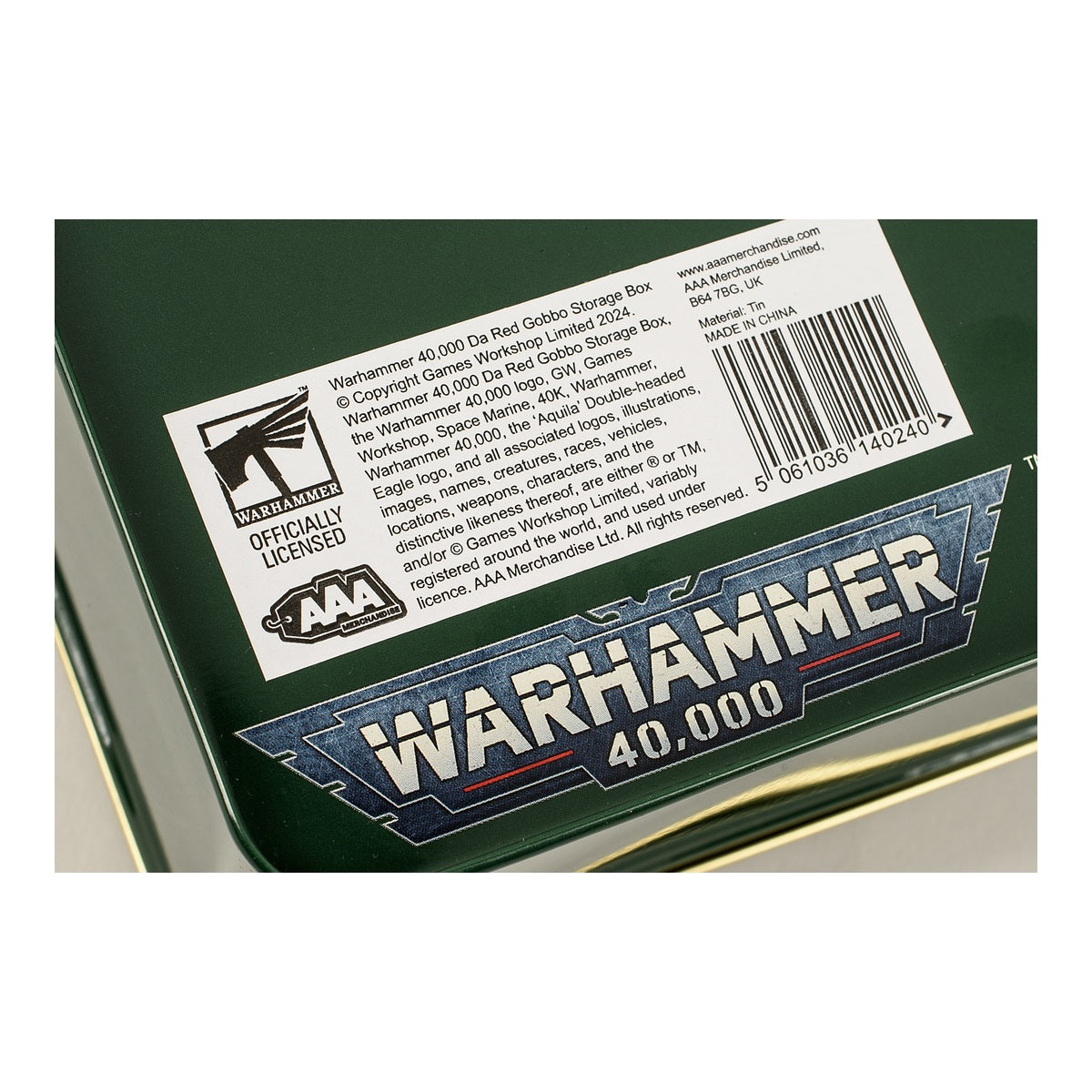 Warhammer 40,000: Red Gobbo Tin Tote — product image 9