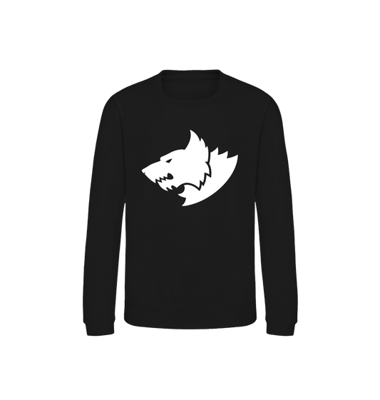 Deep Black Printed Sweater
