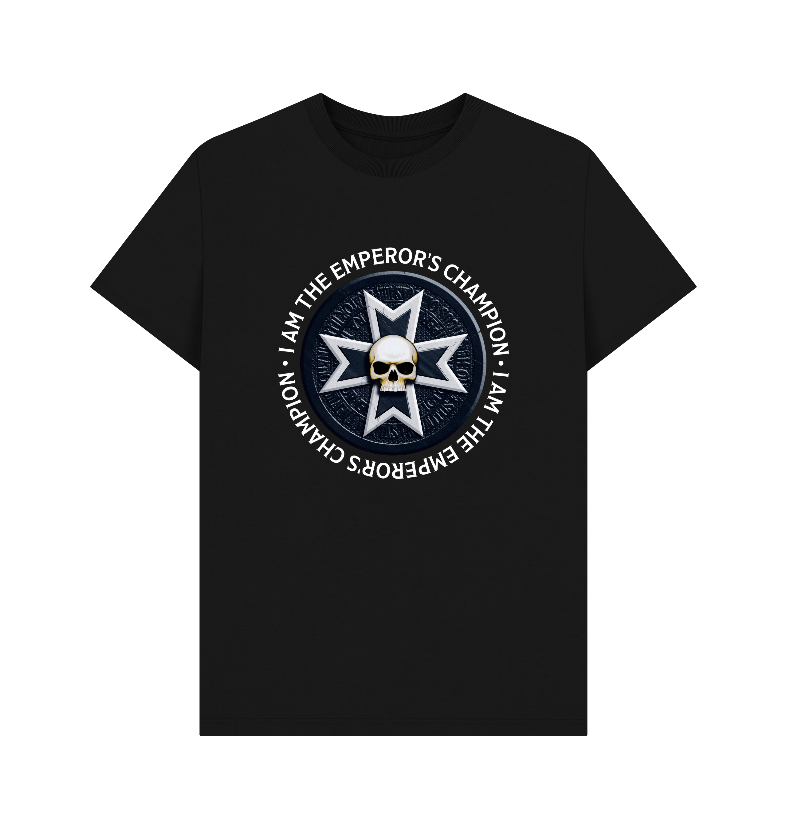 Black Premium Black Templars - Emperor's Champion Logo T Shirt