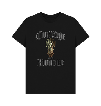 Black Premium Space Marines Courage & Honour T Shirt