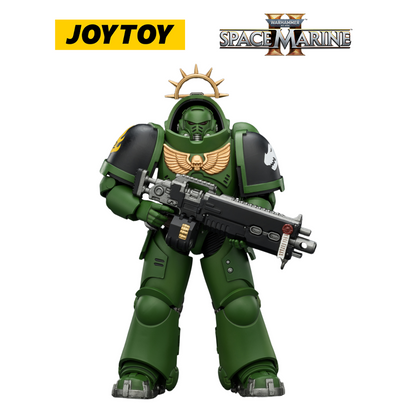 JOYTOY Warhammer 40,000: Space Marine 2 - Game Edition Salamanders Heavy Intercessor with Heavy Bolt Rifle and Bolt Pistol (1/18 Scale) Preorder