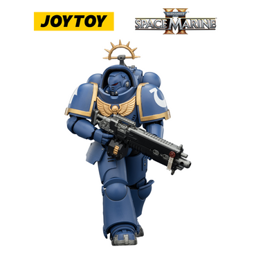 JOYTOY Warhammer 40,000: Space Marine 2 - Game Edition Ultramarines Heavy Intercessor with Heavy Bolt Rifle and Bolt Pistol (1/18 Scale) Preorder