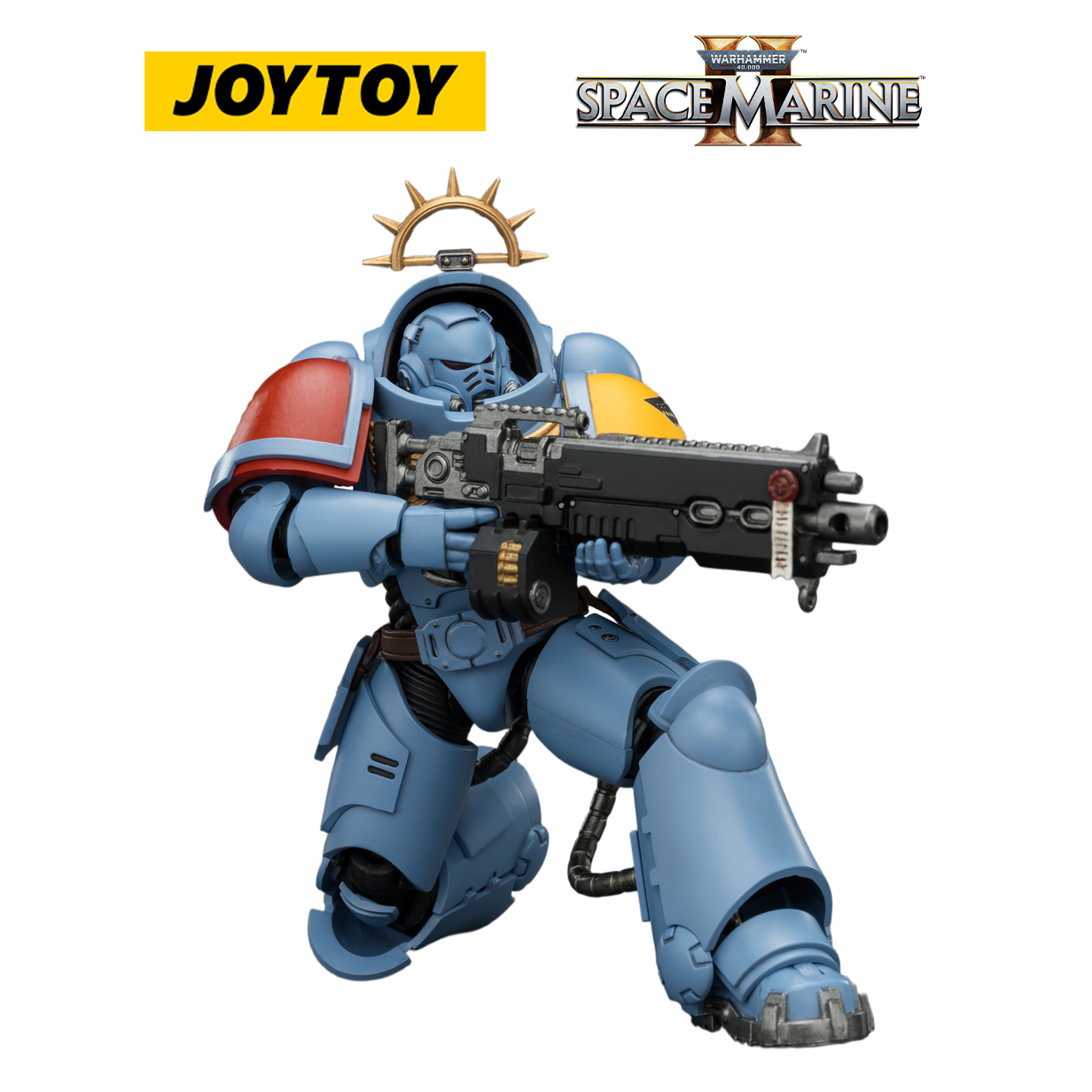 JOYTOY Warhammer 40,000: Space Marine 2 - Game Edition Space Wolves Heavy Intercessor with Heavy Bolt Rifle and Bolt Pistol (1/18 Scale) Preorder