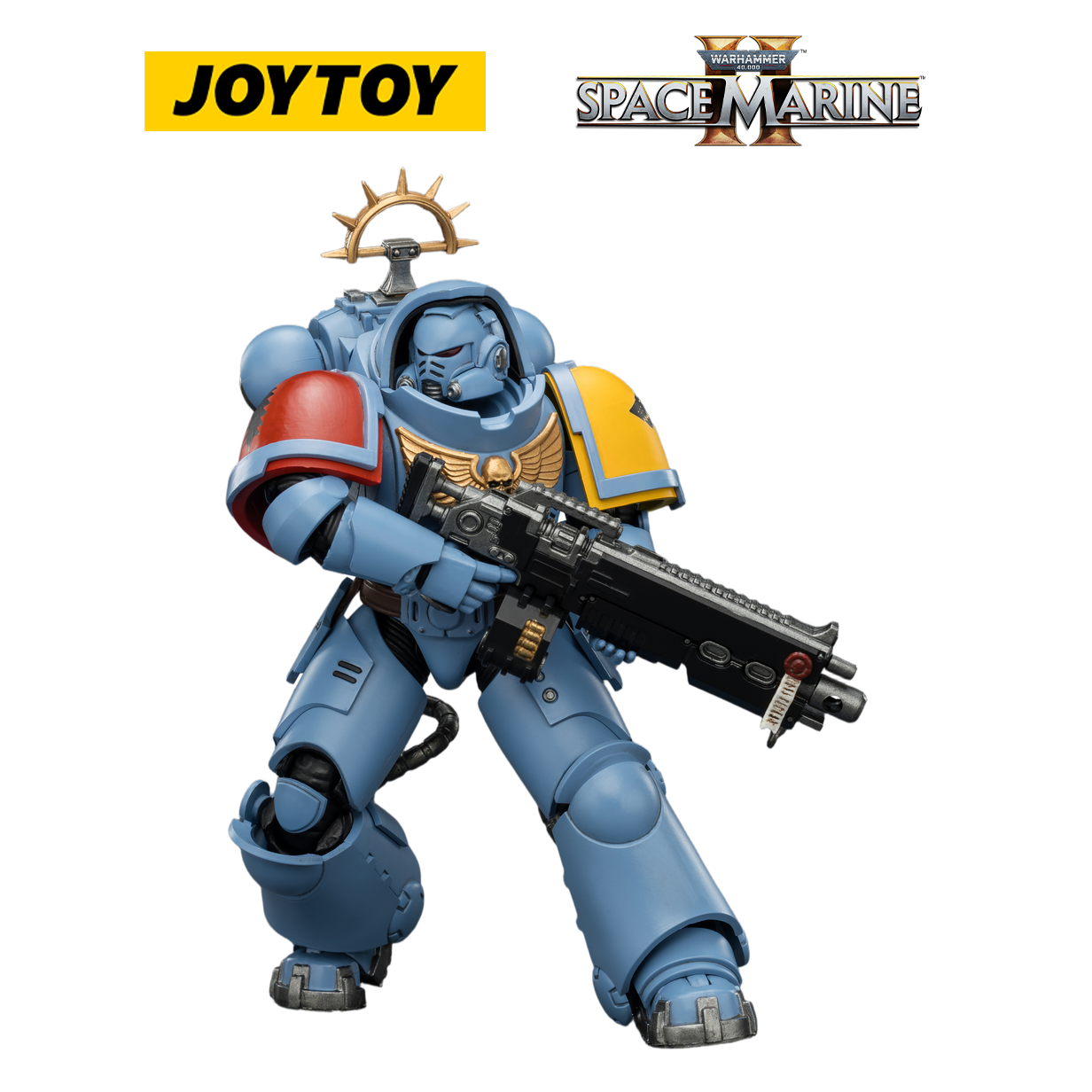 JOYTOY Warhammer 40,000: Space Marine 2 - Game Edition Space Wolves Heavy Intercessor with Heavy Bolt Rifle and Bolt Pistol (1/18 Scale) Preorder