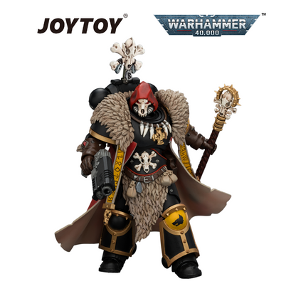 JOYTOY Warhammer 40,000 - Space Wolves, Wolf Priest with Absolvor Bolt Pistol and Crozius (1/18 Scale) Preorder