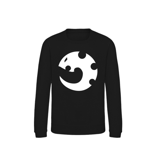Deep Black Printed Sweater