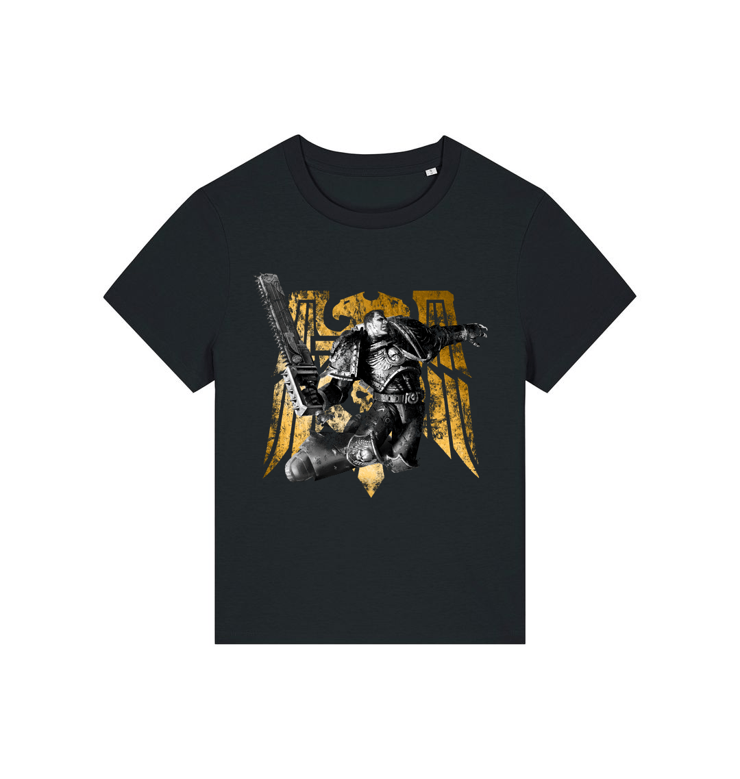 Black Printed T-shirt Front
