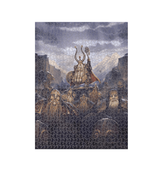 White Warhammer The Old World Dwarfen Mountain Holds 1000 Piece Jigsaw Puzzle