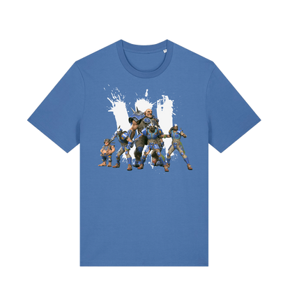 Bright Blue Printed T-shirt Front