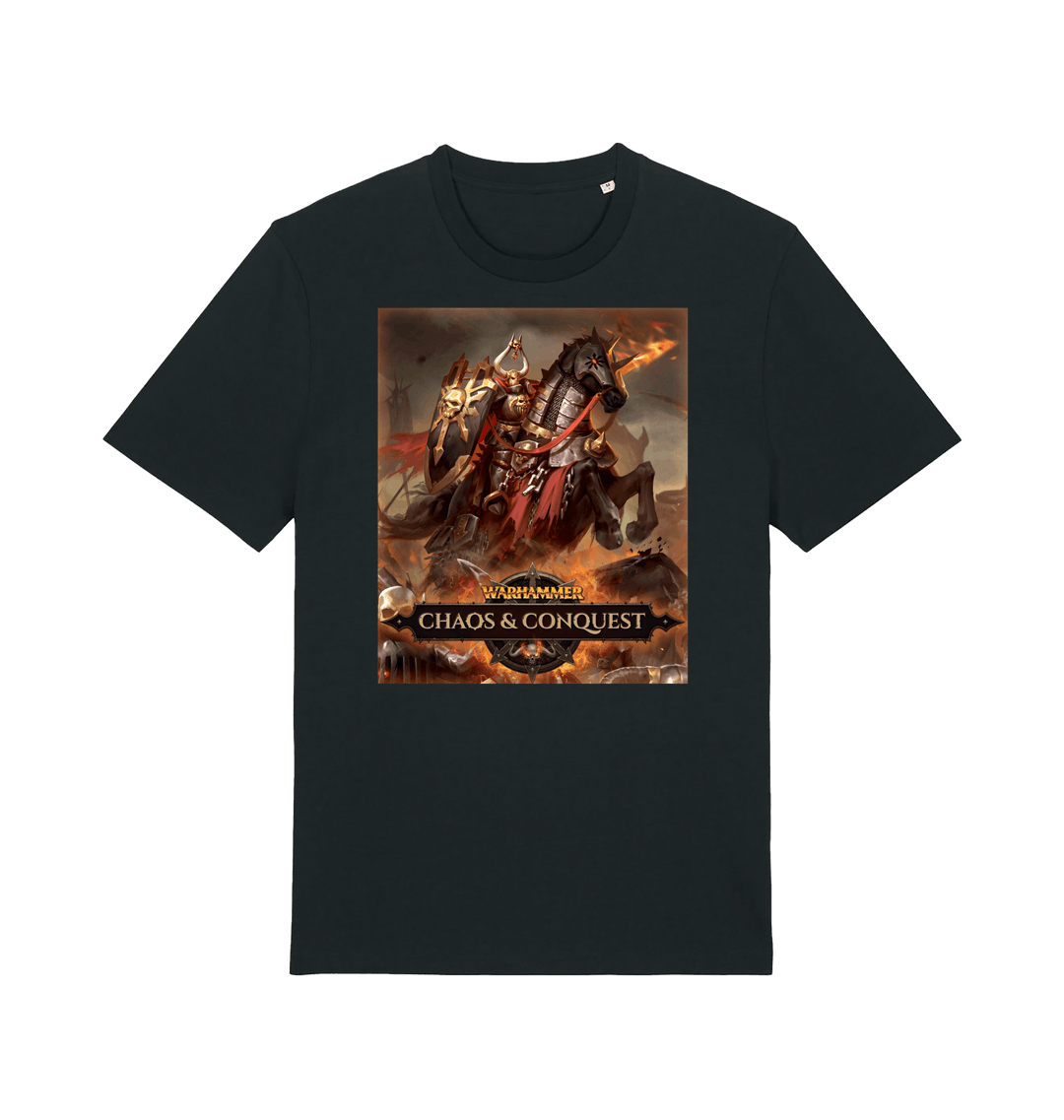 Black Printed T-shirt Front