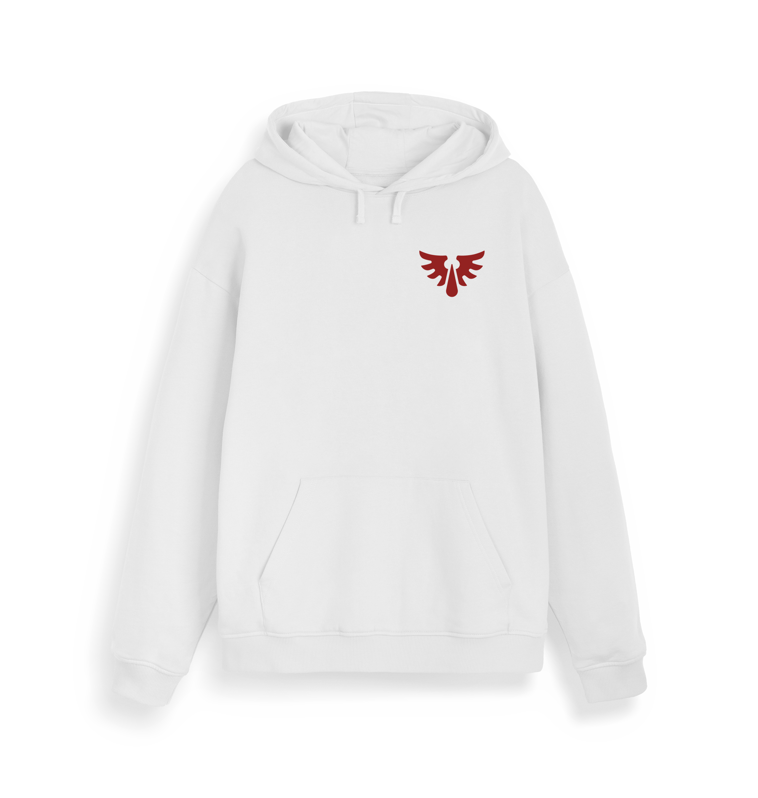 White Printed Sweater Front