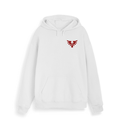 White Printed Sweater Front