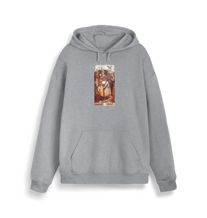 Heather Grey Printed Sweater Front