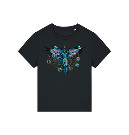 Black Printed T-shirt Front