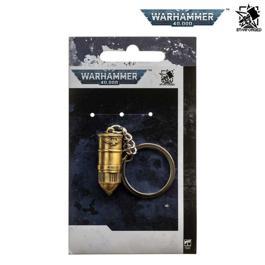 Starforged Warhammer 40,000 Space Marine Bolt Round Keychain