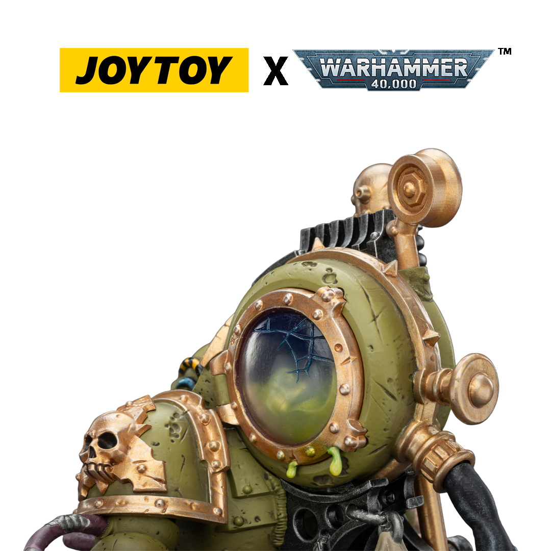 JoyToy Warhammer 40,000 Action Figure - Death Guard, Foul Blightspawn with Plague Sprayer (1/18 Scale) Preorder