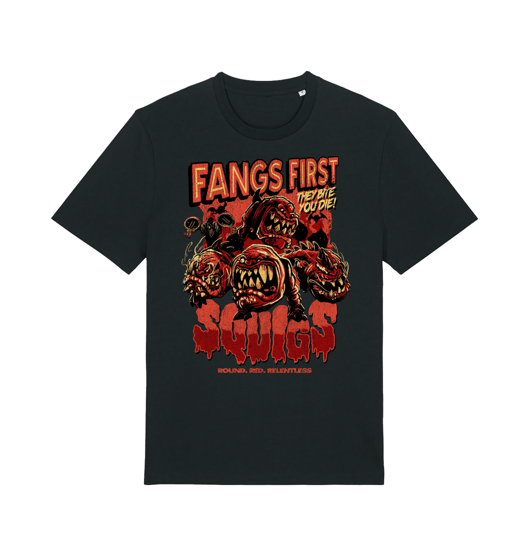 Black Printed T-shirt Front