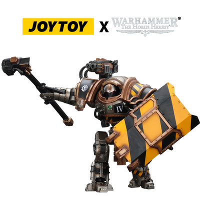 JoyToy Warhammer The Horus Heresy Action Figure - Iron Warriors, Iron Circle Domitar-Ferrum Class Battle-automata with Karceri Battle Shield and Graviton Crusher (1/18 Scale) Preorder