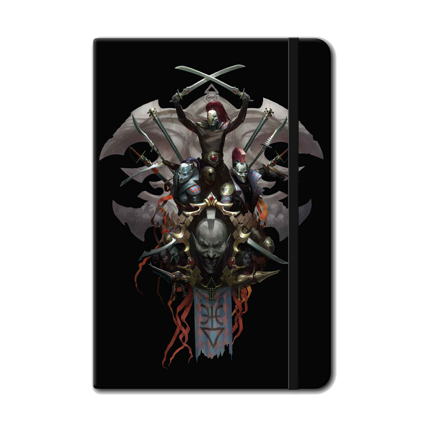 Harlequins Mask Collage Notebook
