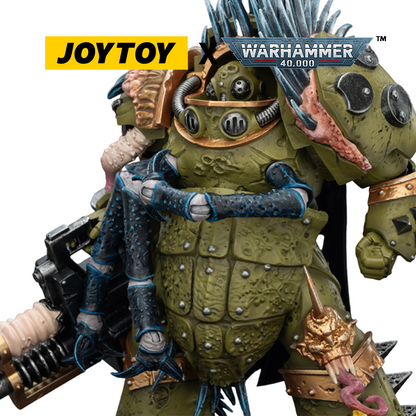 JoyToy Warhammer 40,000 Action Figure - Death Guard, Blightlord Terminator 1 with Reaper Autocannon and Bubotic Blade (1/18 Scale) Preorder
