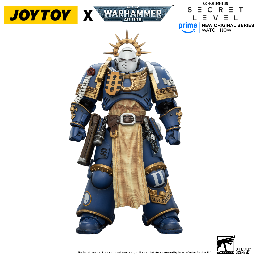 JoyToy Warhammer 40,000 Action Figure - Levantus with Power Sword, Stormshield and Bolt Pistol (1/18 Scale) Preorder