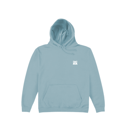 Sky Blue Printed Hoody Front
