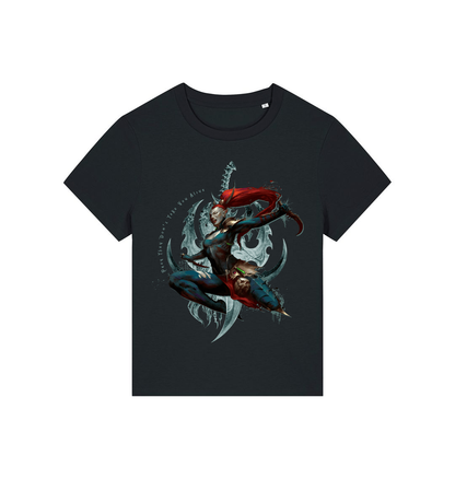 Black Printed T-shirt Front