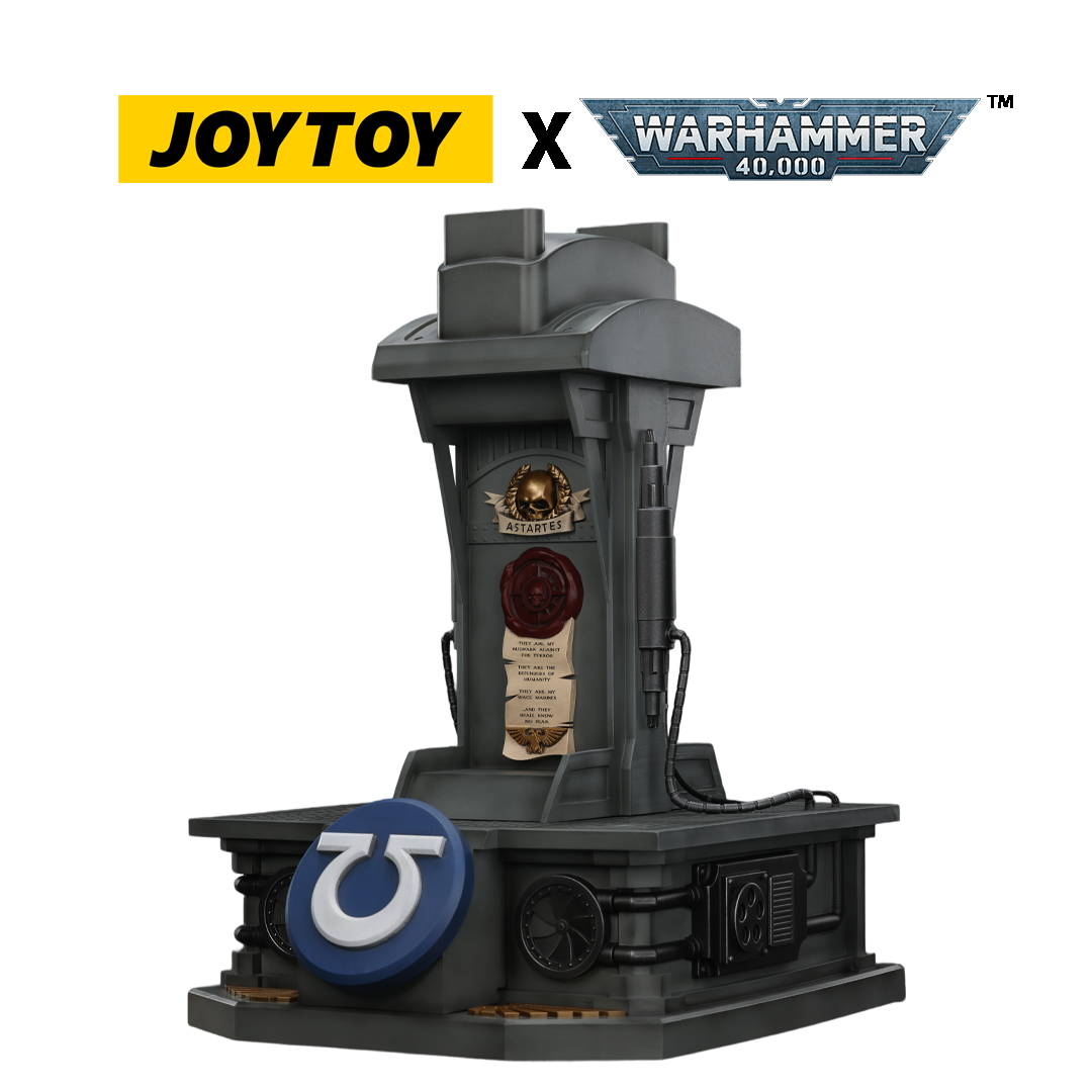 JoyToy Warhammer 40,000: Ultramarines Captain Mk X Helmet and Display Stand (1/1 Scale) Preorder