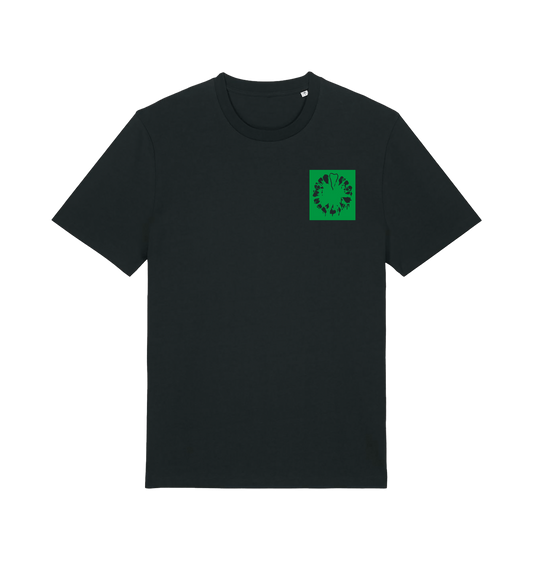 Black Printed T-shirt Front