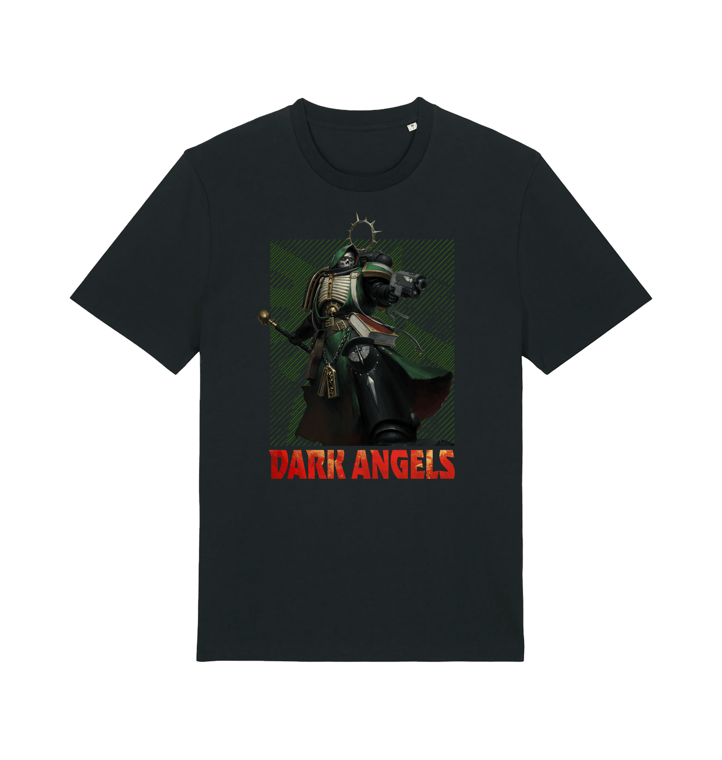Black Printed T-shirt Front