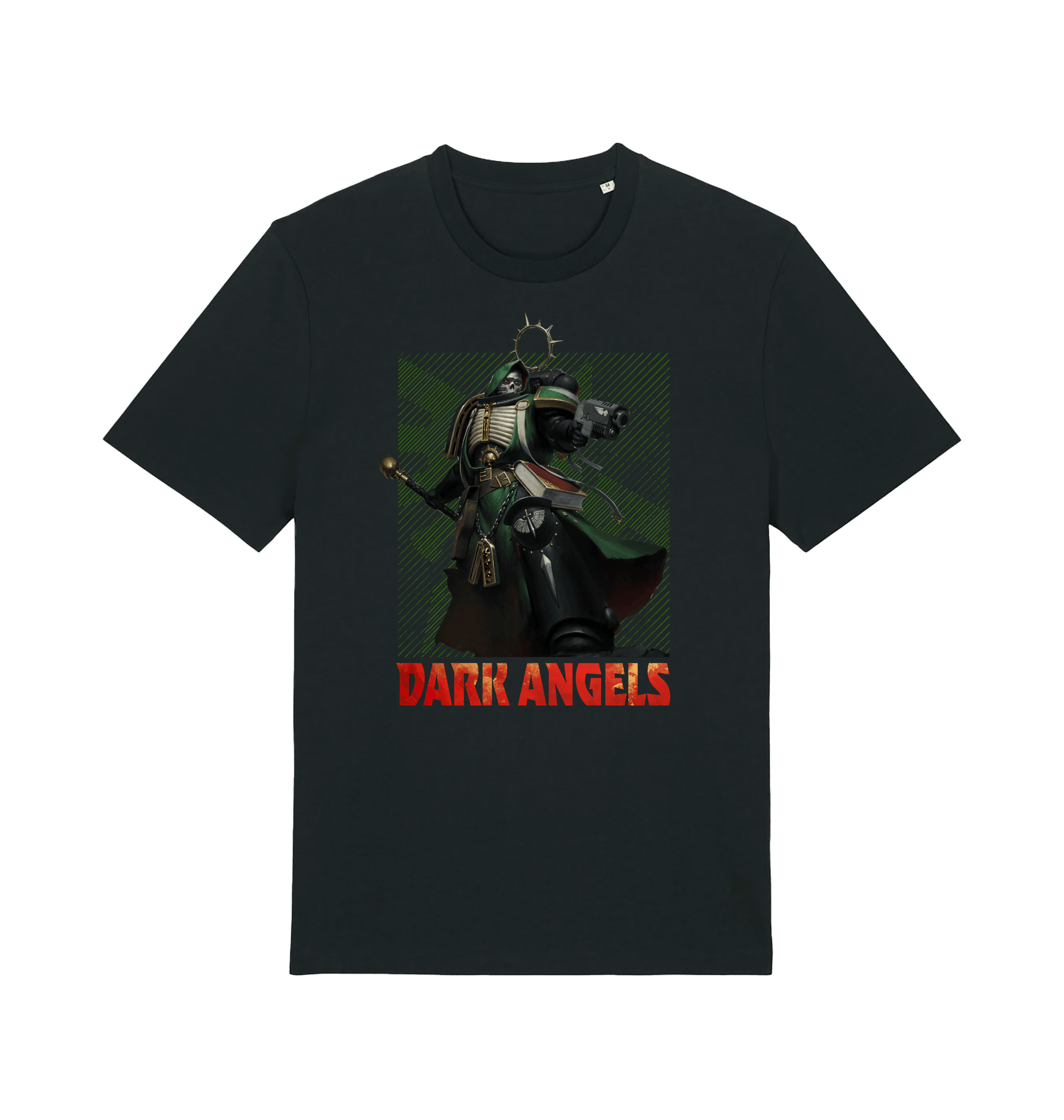 Black Printed T-shirt Front