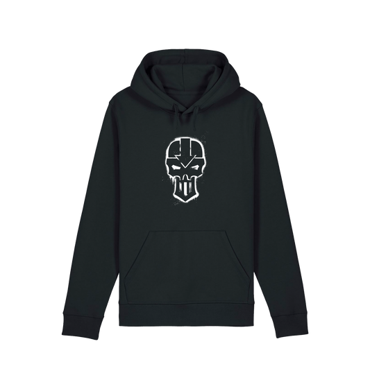 Black Printed Hoody Front