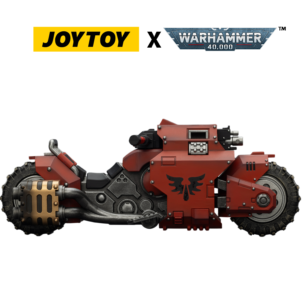 JOYTOY Warhammer 40,000 - Blood Angels, Raider-pattern Combat Bike with twin-linked bolt rifles (1/18 Scale) Preorder