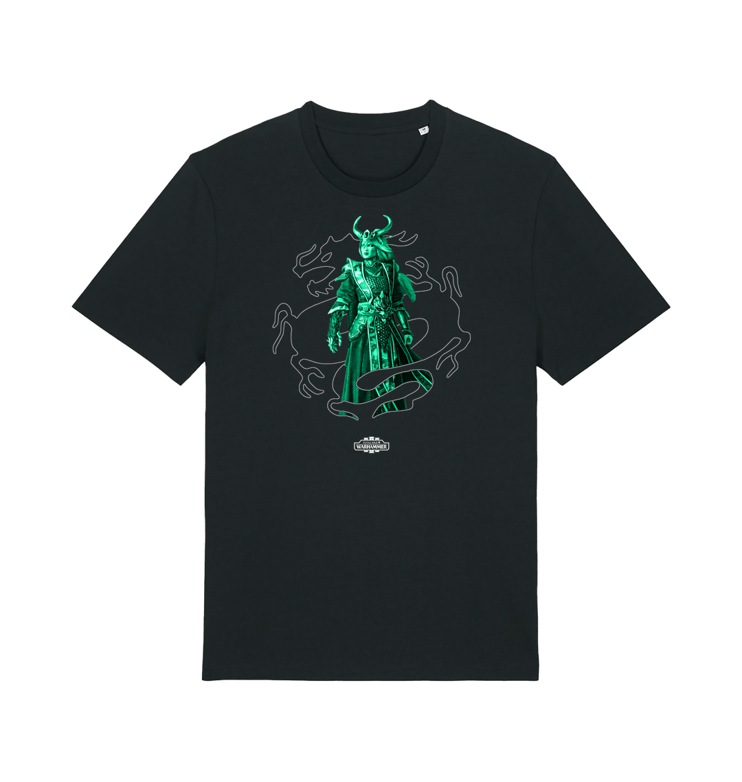Black Printed T-shirt Front