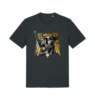 Dark Heather Grey Printed T-shirt