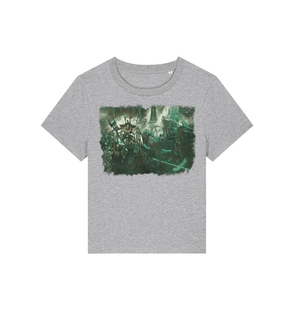 Heather Grey Printed T-shirt Front