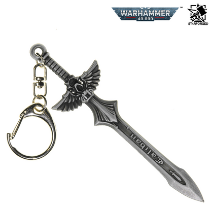 Starforged Warhammer 40,000 Dark Angels Sword of Caliban Keychain