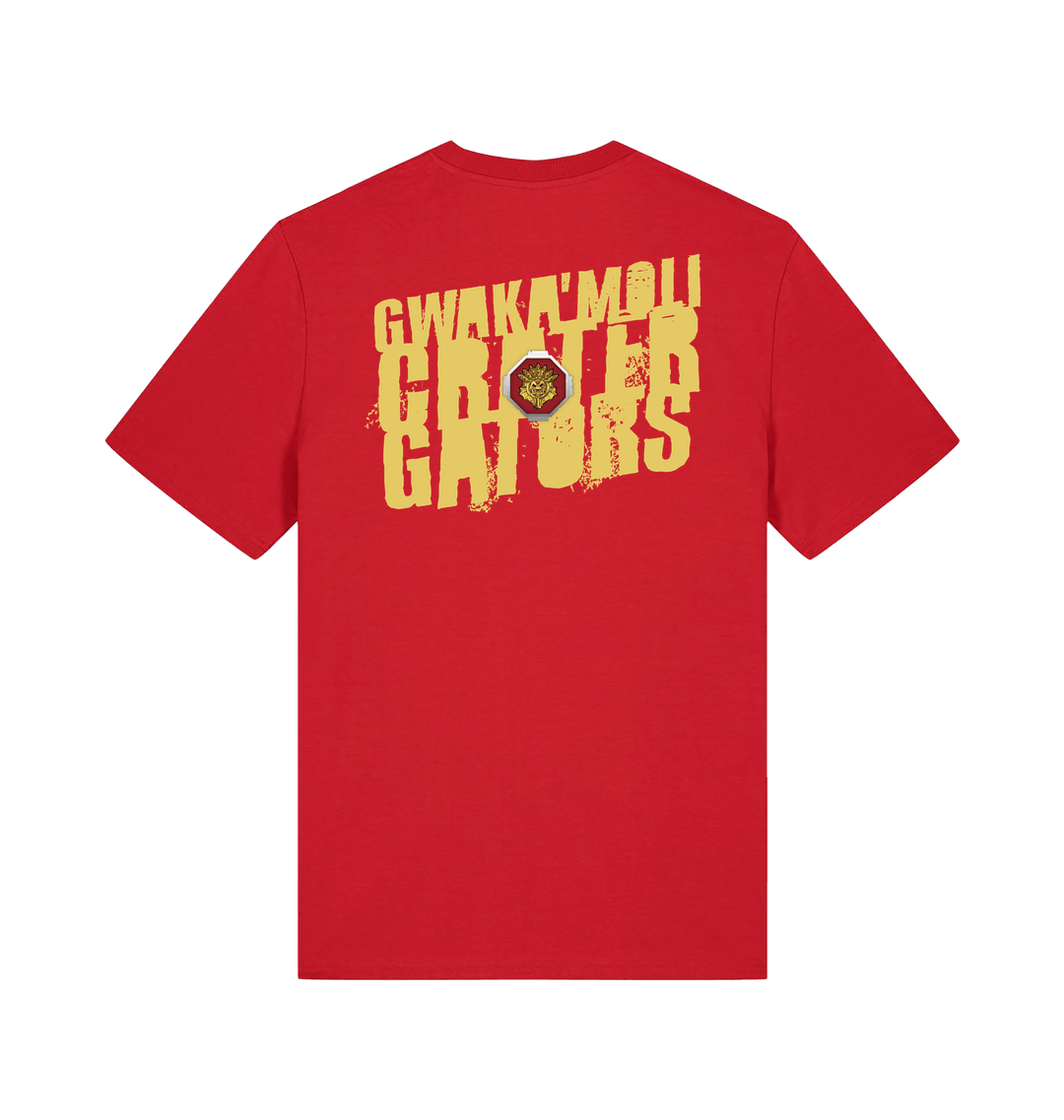 Red Printed T-shirt Back