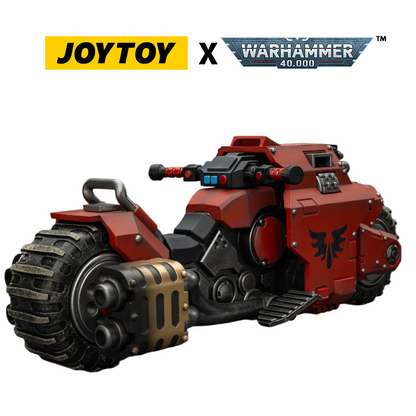 JOYTOY Warhammer 40,000 - Blood Angels, Raider-pattern Combat Bike with twin-linked bolt rifles (1/18 Scale) Preorder