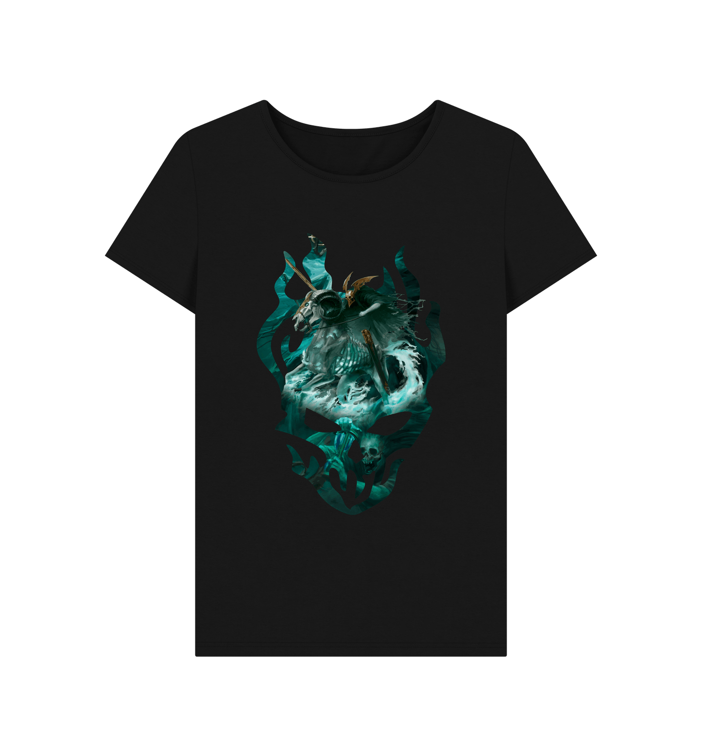 Black Nighthaunt Knight of Shrouds Fitted T Shirt