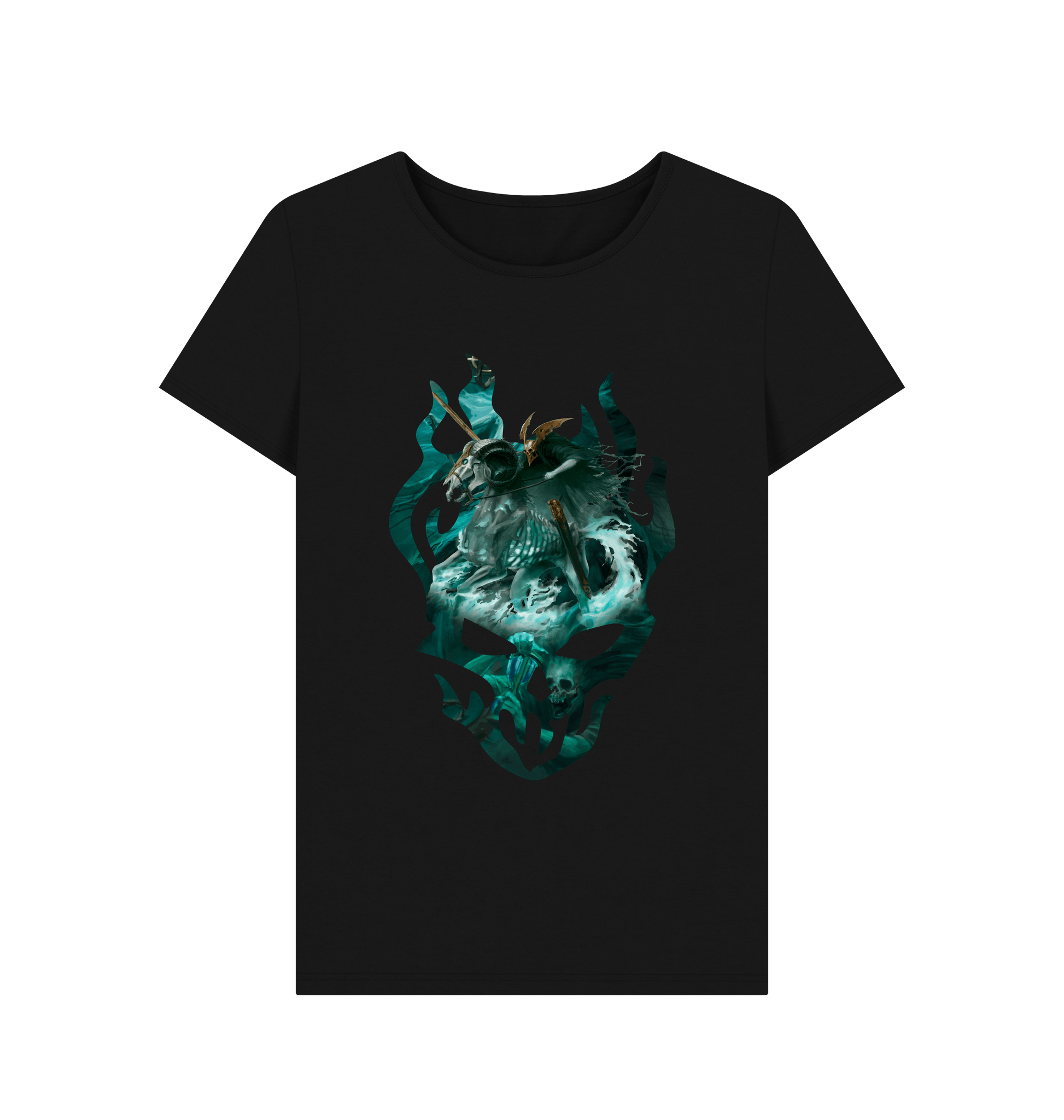 Black Nighthaunt Knight of Shrouds Fitted T Shirt