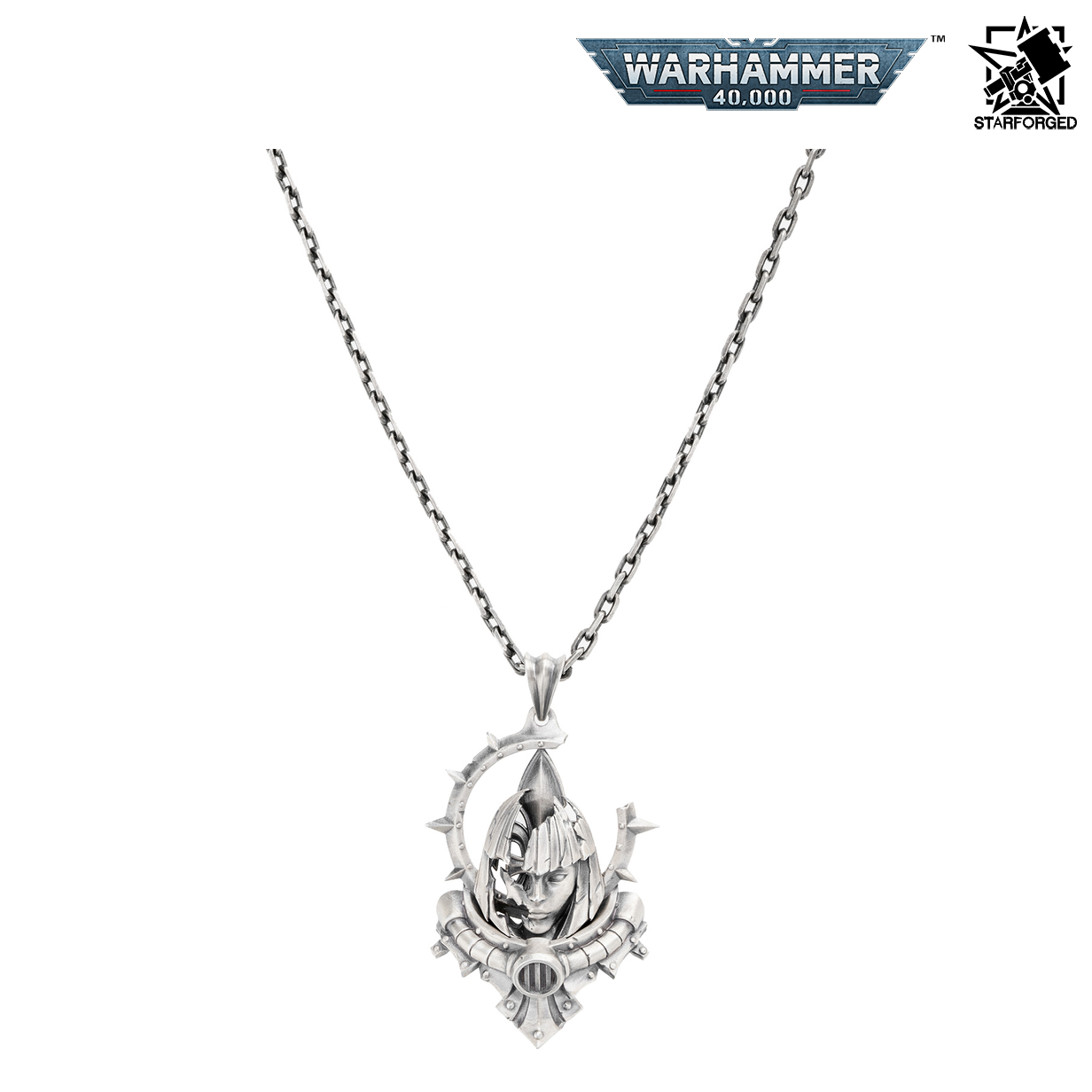 Starforged Warhammer 40,000 Adepta Sororitas Artificer Reliquia Pendant Sterling Silver Necklace Preorder
