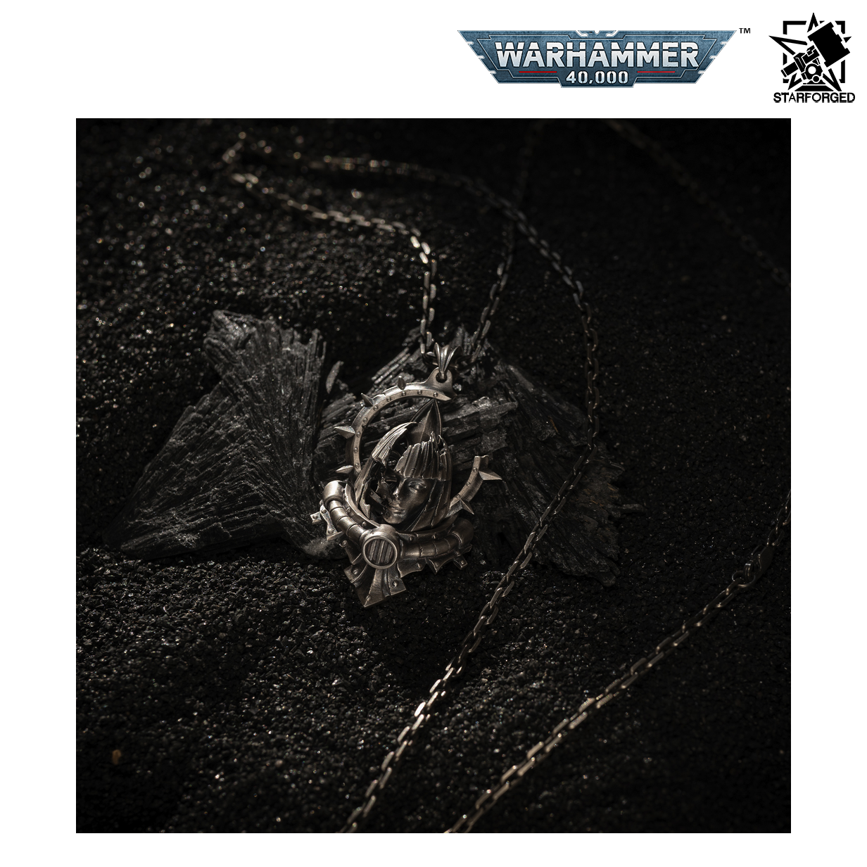 Starforged Warhammer 40,000 Adepta Sororitas Artificer Reliquia Pendant Sterling Silver Necklace Preorder