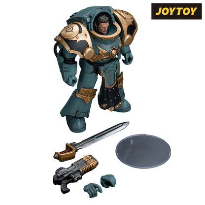 JoyToy Warhammer The Horus Heresy Action Figure - Sons of Horus Tartaros Terminator Squad Sergeant with Volkite Charger and Power Sword (1/18 Scale) Preorder