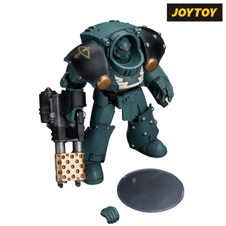 JoyToy Warhammer The Horus Heresy Action Figure - Sons of Horus Tartaros Terminator Squad Terminator with Heavy Flamer and Chainfist (1/18 Scale) Preorder