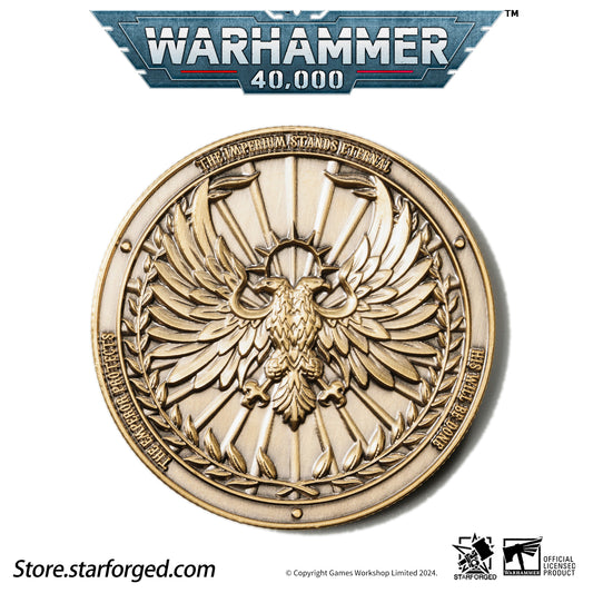 Starforged Warhammer 40,000 Imperium of Man Terra Planetary Commemorative Coin