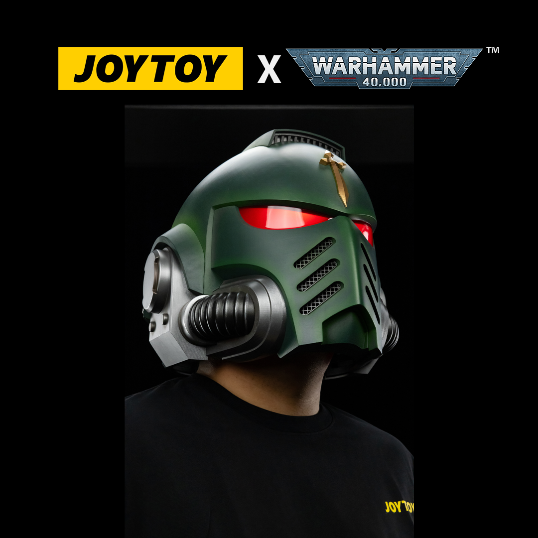JoyToy Warhammer 40,000: Dark Angels Mk X Helmet and Display Stand (1:1 Scale)