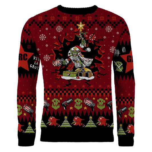 As Shown Warhammer 40,000: Red Gobbo Xmas Jumper