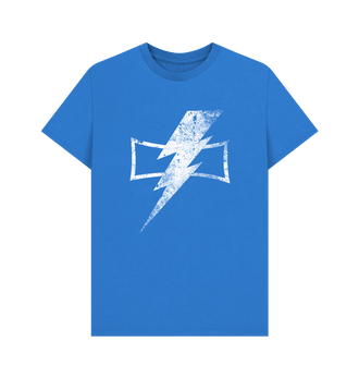 Bright Blue White Scars Battleworn Insignia T Shirt