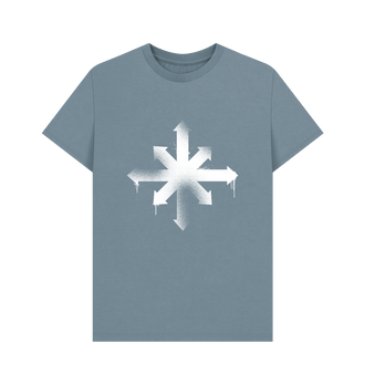 Stone Blue Chaos Graffiti Insignia T Shirt